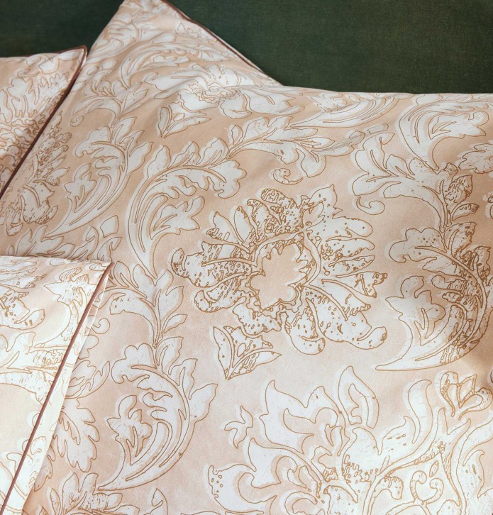Taie d'oreiller percale Palazzo Tradilinge - Blancollection