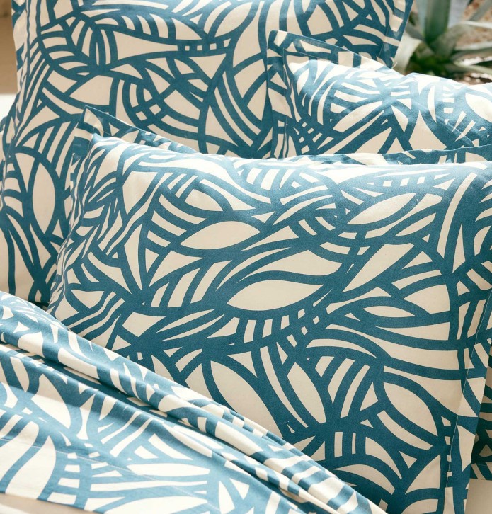 Drap Séréna blue Tradilinge - Blancollection