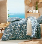 Housse de couette Séréna blue Tradilinge - Blancollection