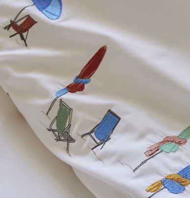Drap percale Plein Soleil Sylvie Thiriez