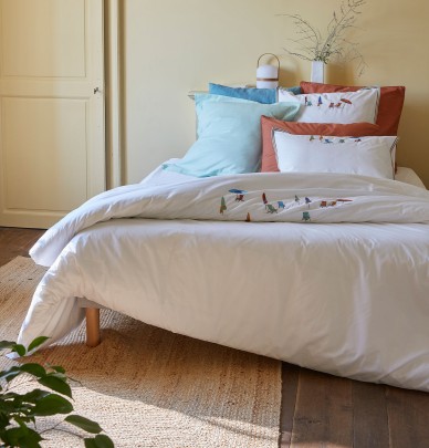 Taie d'oreiller percale Plein Soleil Sylvie Thiriez