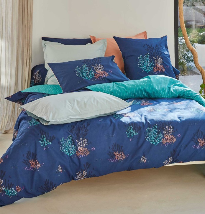 Housse de couette percale Océan Sylvie Thiriez
