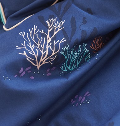 Housse de couette percale Océan Sylvie Thiriez