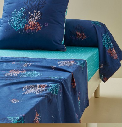 Drap percale Océan Sylvie Thiriez