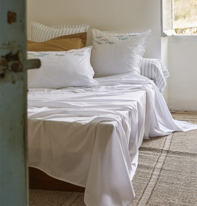 Drap percale Au fil de l'eau Sylvie Thiriez