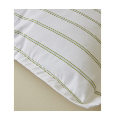 Taie d'oreiller percale Au fil de l'eau Sylvie Thiriez