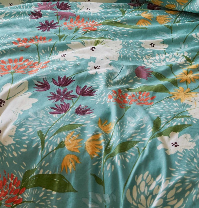 Housse de couette Bouquet de joies Sylvie Thiriez - Blancollection