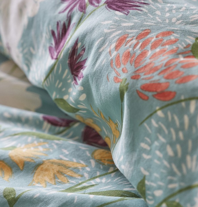 Parure de lit Bouquet de joies Sylvie Thiriez - Blancollection