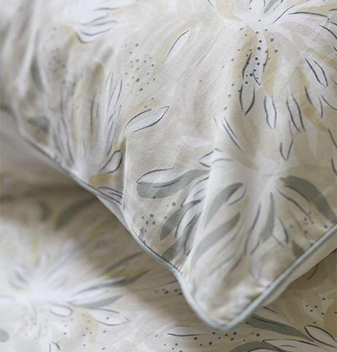Taie d'oreiller percale Rêverie Sylvie Thiriez - Blancollection