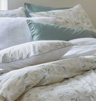 Parure de lit percale Rêverie Sylvie Thiriez - Blancollection