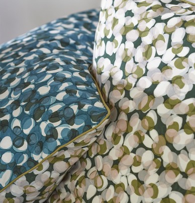 Taie d'oreiller percale Ricochet Sylvie Thiriez