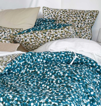 Taie d'oreiller percale Ricochet Sylvie Thiriez