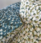 Parure de lit percale Ricochet Sylvie Thiriez - Blancollection