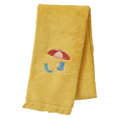 Serviette de toilette Plein Soleil mangue Sylvie Thiriez