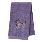 Serviette de toilette Océan violet Sylvie Thiriez