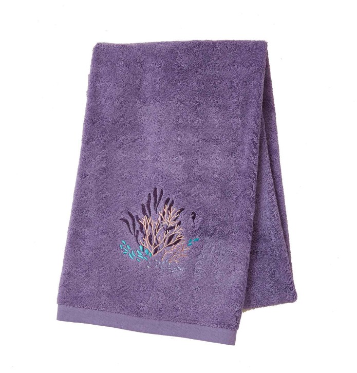 Drap de douche Océan violet Sylvie Thiriez Drap de douche Océan violet Sylvie Thiriez