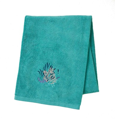 Drap de bain Océan aqua Sylvie Thiriez