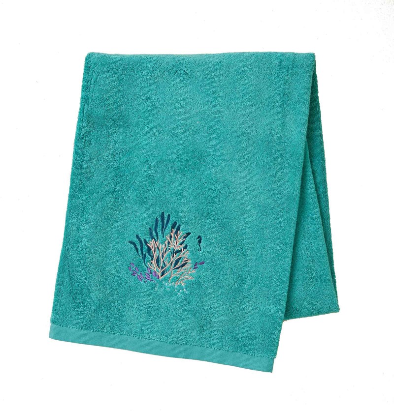 Drap de bain Océan aqua Sylvie Thiriez