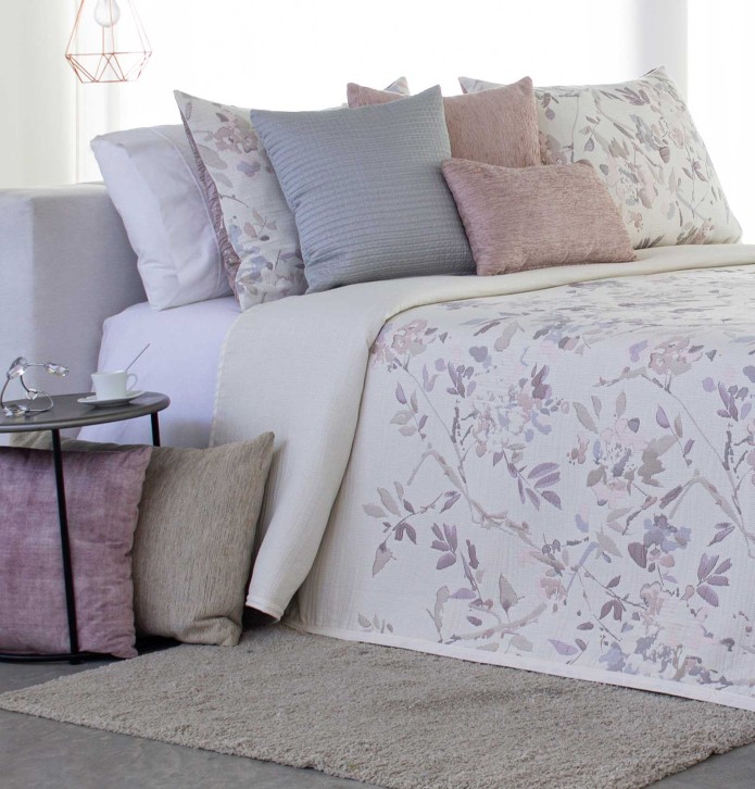 Couvre lit jacquard Joplin Reig Marti - Blancollection