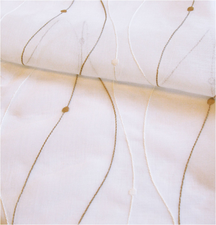 Voilage Flot beige Qabane - Blancollection