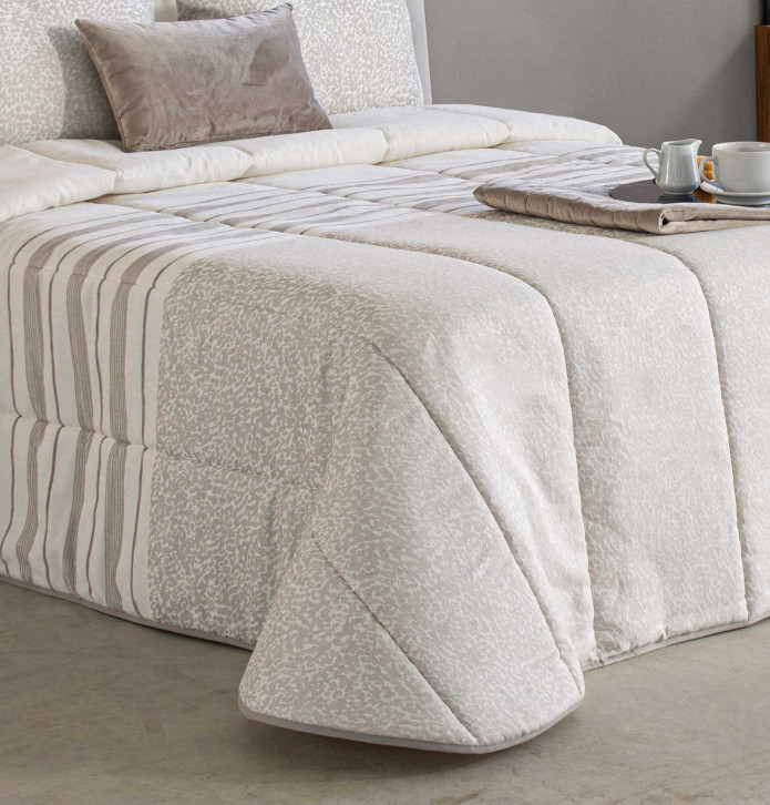 Couvre lit matelassé jacquard Merton Reig Marti - Blancollection