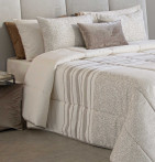 Couvre lit matelassé jacquard Merton Reig Marti - Blancollection