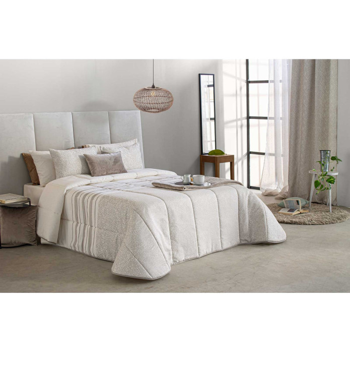 Couvre lit matelassé jacquard Merton Reig Marti - Blancollection
