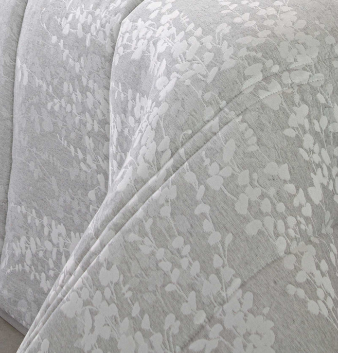 Couvre lit matelassé jacquard Neil gris Reig Marti - Blancollection