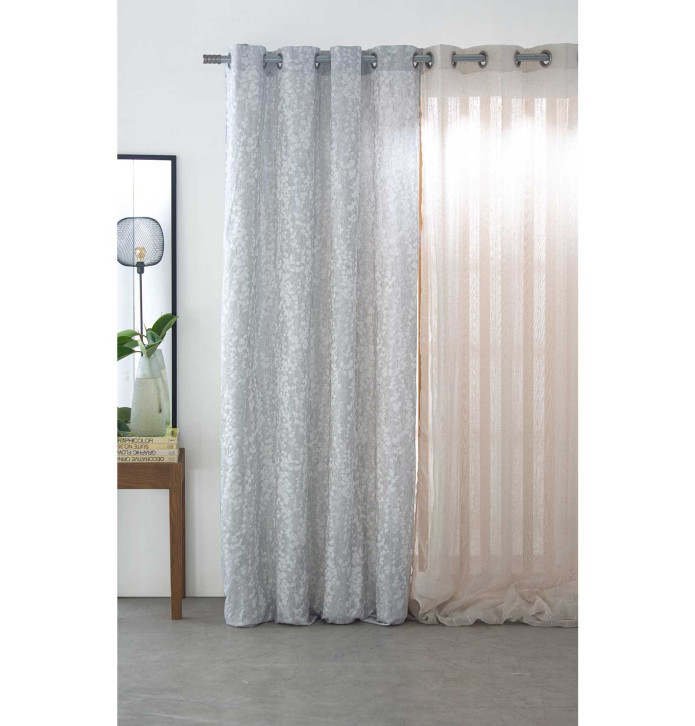 Rideau jacquard Neil gris Reig Marti - Blancollection