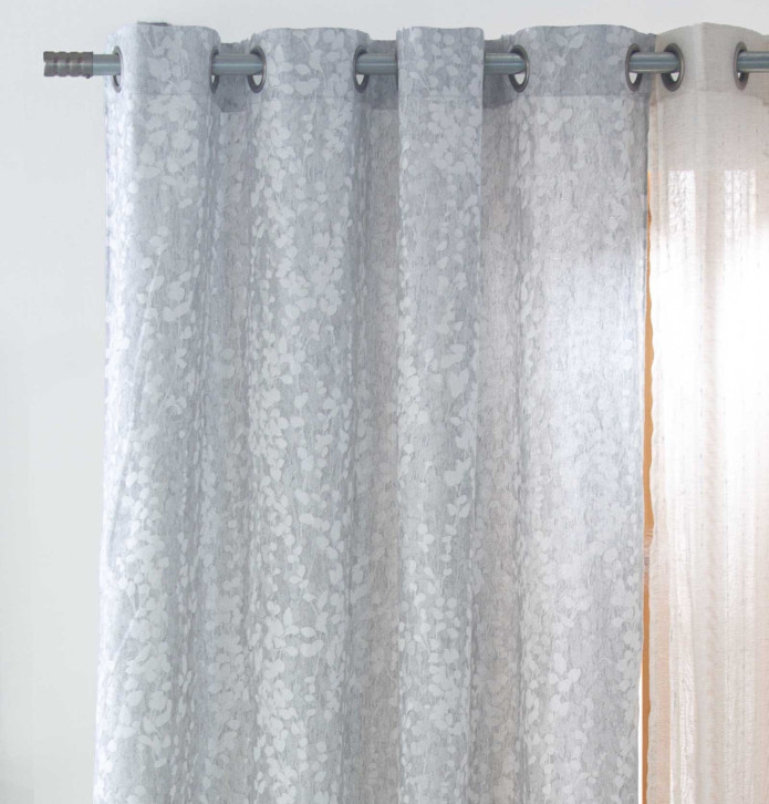Rideau jacquard Neil gris Reig Marti - Blancollection
