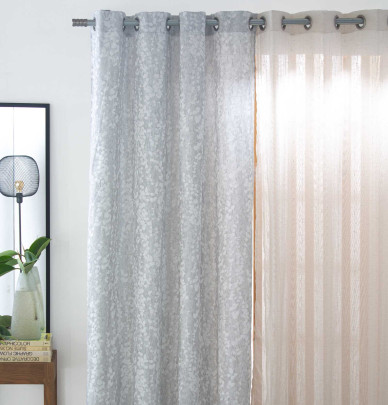 Rideau jacquard Neil gris Reig Marti