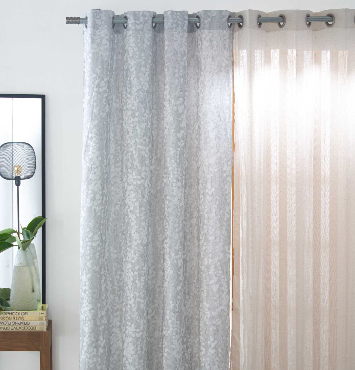Rideau jacquard Neil gris Reig Marti
