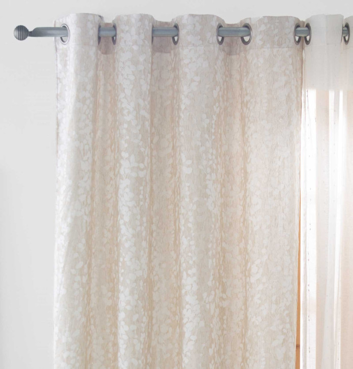 Rideau jacquard Neil beige Reig Marti - Blancollection