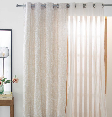 Rideau jacquard Neil beige Reig Marti