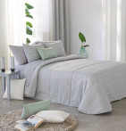 Couvre lit matelassé jacquard Kirk gris Reig Marti