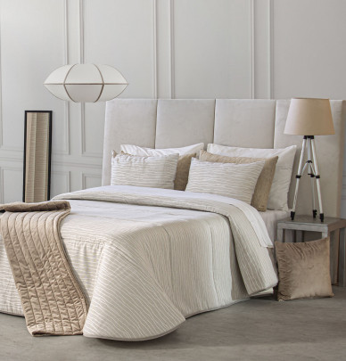 Couvre lit matelassé jacquard Kirk lin Reig Marti