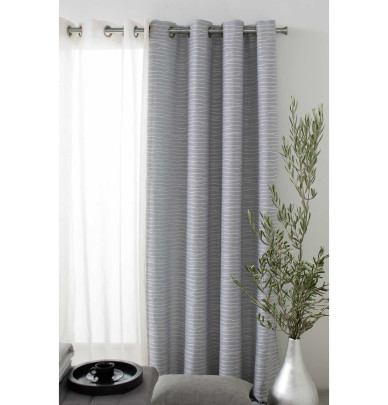 Rideau jacquard Kirk gris Reig Marti