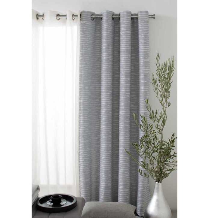 Rideau jacquard Kirk gris Reig Marti