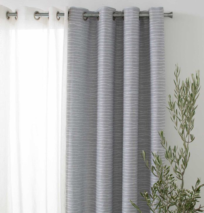 Rideau jacquard Kirk gris Reig Marti - Blancollection