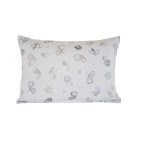 Couvre lit matelassé jacquard Levi bleu Reig Marti - Blancollection