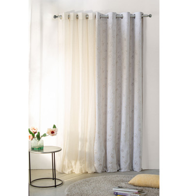 Rideau jacquard Levi beige Reig Marti