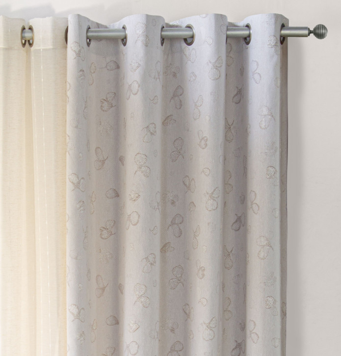 Rideau jacquard Levi beige Reig Marti - Blancollection