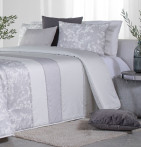 Couvre lit matelassé imprimé Amilly gris Reig Marti - Blancollection