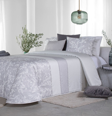 Couvre lit matelassé Amilly gris Reig Marti