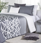 Couvre lit matelassé imprimé Glaston gris Reig Marti - Blancollection