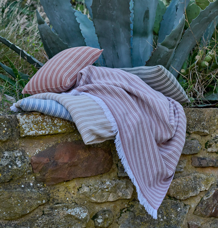 Lot de 2 foutas Lili kaki Vent du Sud - Blancollection