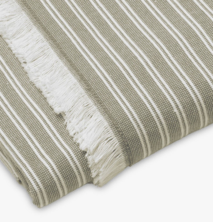 Lot de 2 foutas Lili kaki Vent du Sud - Blancollection