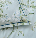 Parure de lit percale Elena nil Tradilinge soldes -30% - Blancollection