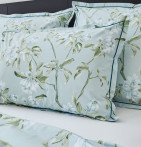 Parure de lit percale Elena nil Tradilinge soldes -30% - Blancollection