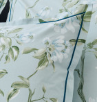 Parure de lit percale Elena nil Tradilinge soldes -30% - Blancollection